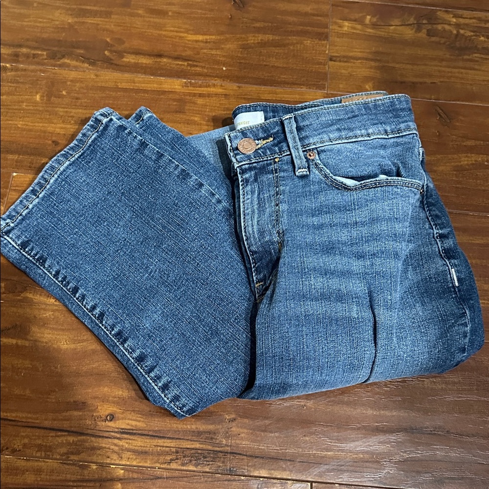 Levi Strauss Signature Mid Rise Straight Jeans Women’s 6 Long 28x34 Blue